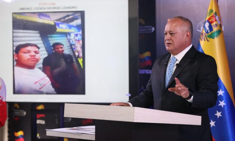 Cabello: El narcotráfico contacta a bandas criminales para generar actos de terror