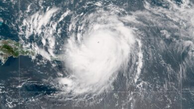 Huracán Erin ha pasado en un solo día a categoría 5