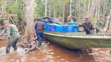 FANB desmantela dos campamentos logísticos de minería y Tancol en Amazonas