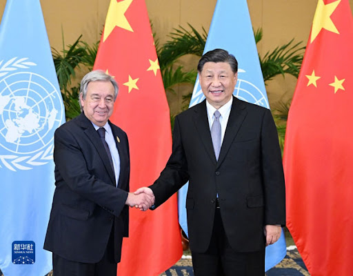 Xi Jinping se reúne con secretario general de ONU previo a cumbre OCS