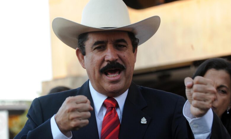 Manuel Zelaya acusa a EEUU de imponer un "bloqueo militar" contra Venezuela