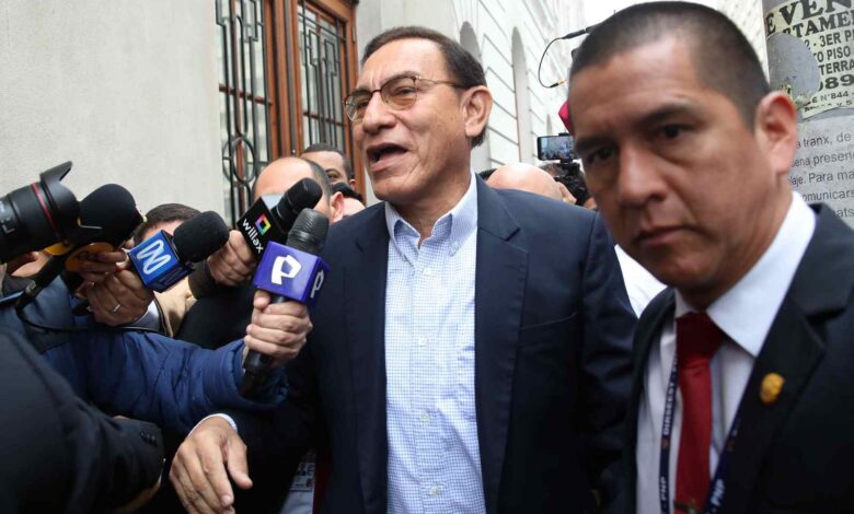 Juez ordena prisión preventiva contra el expresidente peruano Martín Vizcarra