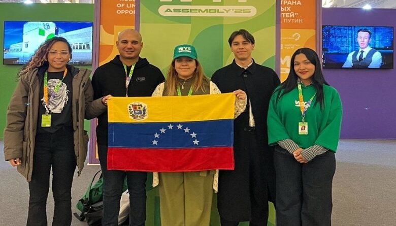 Juventud venezolana participa en Asamblea del Festival Mundial en Rusia