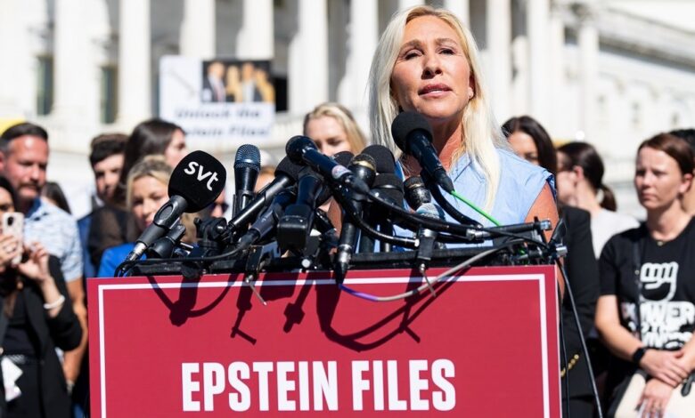 Congresista republicana promete revelar los nombres de los cómplices de Epstein