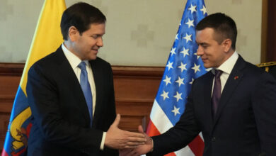 Ecuador: Diversos sectores sociales rechazaron visita de Marco Rubio