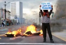 Protestas en Ecuador dejan un manifestante fallecido