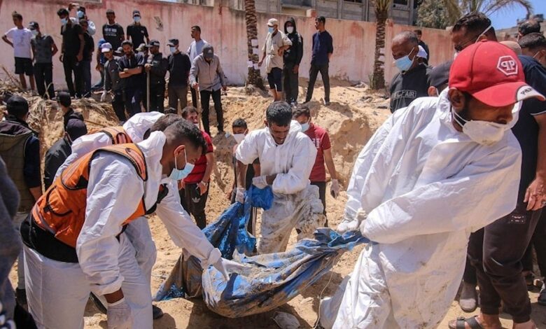 Gaza recibe 90 cuerpos de mártires e “Israel” viola el alto al fuego