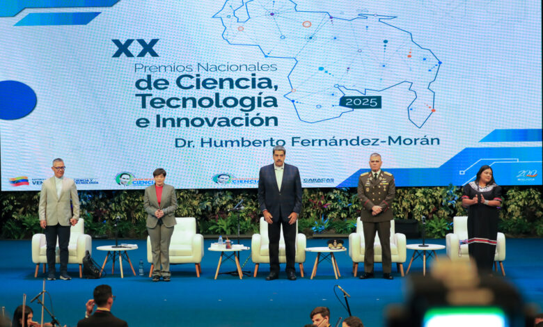 Gobierno Bolivariano otorga XX Premios de Ciencia, Tecnología e Innovación 2025