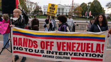 Venezuela agradece manifestación frente a la Casa Blanca contra intervencionismo y la guerra