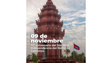 Venezuela felicita a Camboya por aniversario 72 de su Independencia