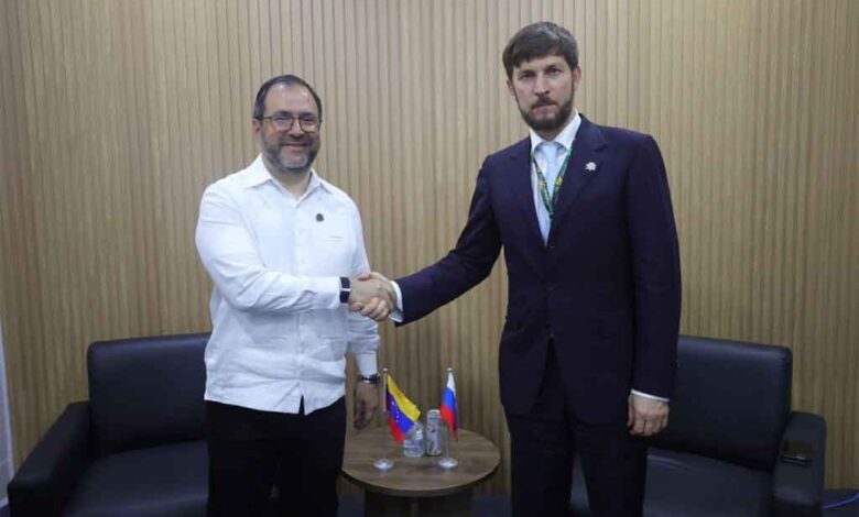 COP30: Venezuela y Rusia abordaron estrategias para mitigar efectos del cambio climático