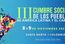 Cumbre Social de los Pueblos de América Latina y el Caribe inicia en Santa Marta, Colombia