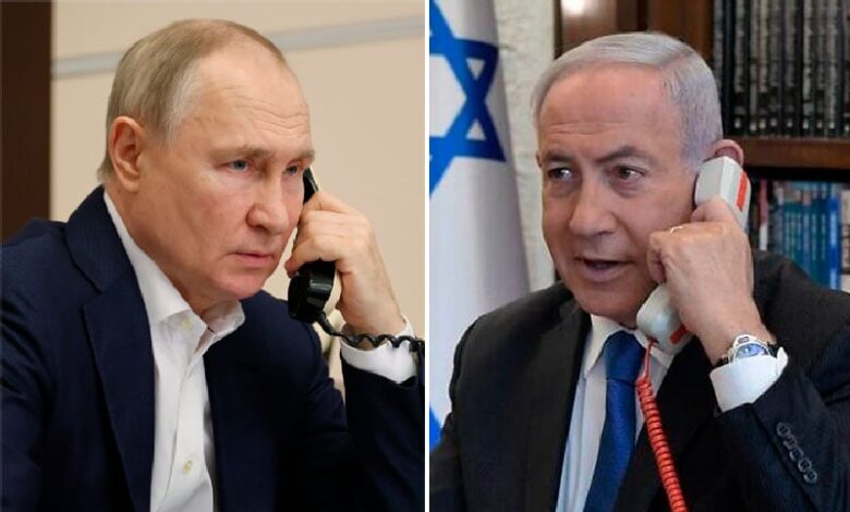 Putin y Netanyahu discutieron la situación en la Franja de Gaza, informó el Kremlin