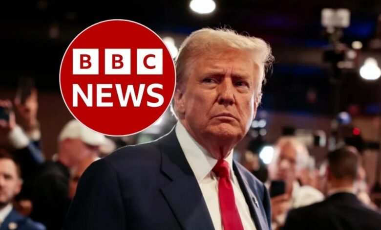 Trump planea demandar a la BBC por hasta 5.000 millones de dólares por manipular su discurso