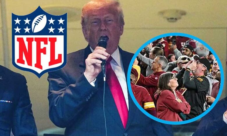 Trump fue abucheado durante juego de la NFL en Maryland