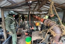 Desmantelan campamento dedicado a la extracción ilegal de oro en Bolívar