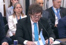 Javier Milei en Cumbre Mercosur apoya las acciones bélicas de EE. UU. contra Venezuela