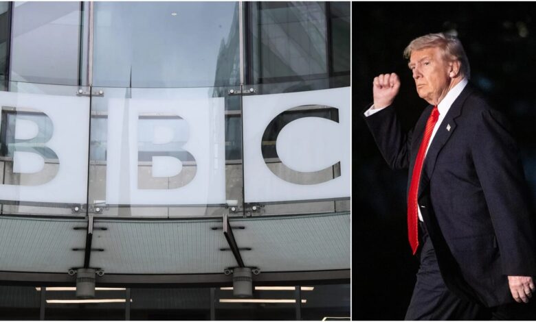 Trump presentó demanda millonaria contra la BBC por difamación y violación de Ley