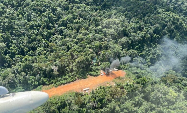 FANB destruye ocho aeronaves y cuatro campamentos del narcotráfico en Amazonas