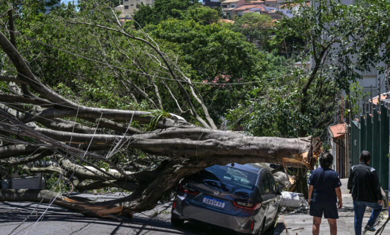 Un temporal provoca un apagón masivo y caos aéreo en Sao Paulo