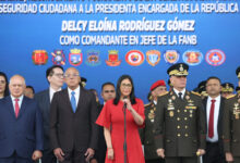 Delcy Rodríguez: «Mantenemos la lucha para liberar al presidente Maduro y Cilia Flores»