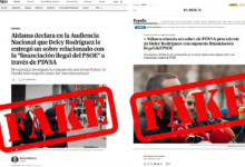 Gobierno venezolano desmiente nuevo "Fake News" sobre financiación de Pdvsa al Psoe