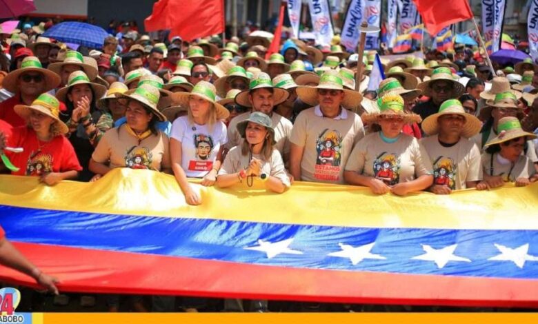Sector Campesino marcha en Caracas para exigir liberación de presidente Maduro y Cilia