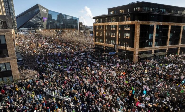 Masivas protestas “ICE Out” sacuden EE.UU. contra la violencia migratoria y las redadas