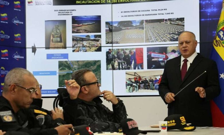 Venezuela decomisa 7.148 kg de drogas en lo que va de 2026
