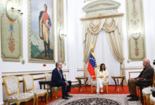 Presidenta Encargada de Venezuela recibe a José Luis Rodríguez Zapatero en Miraflores