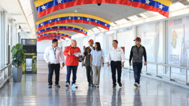 Presidenta Encargada inspeccionó avance de obras en Aeropuerto Internacional de Maiquetía