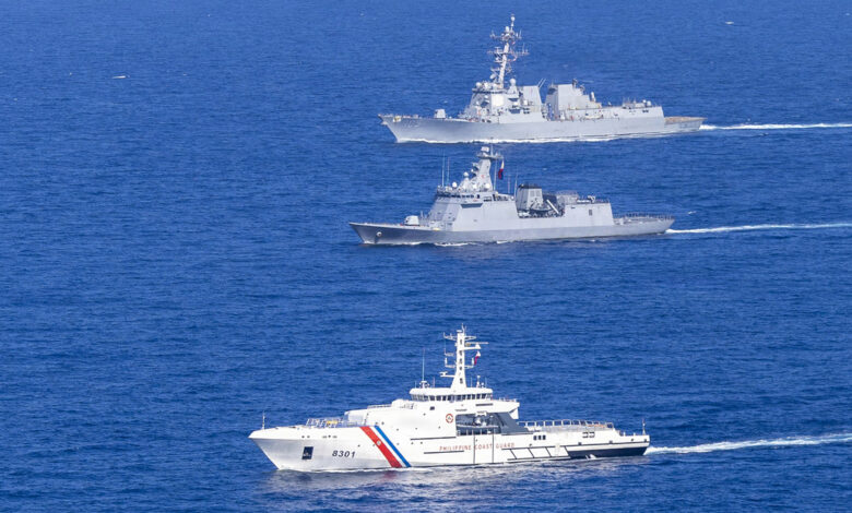 EE.UU. realiza ejercicios navales con aliados que tienen tensiones con China