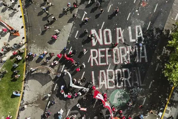 Argentina en huelga contra reforma laboral de Milei