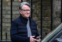 Exembajador británico Peter Mandelson fue arrestado en marco de caso Epstein