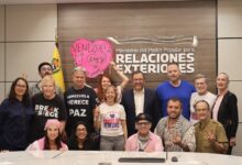 Canciller Gil recibió a delegación de Code Pink en Misión Internacionalista por la paz