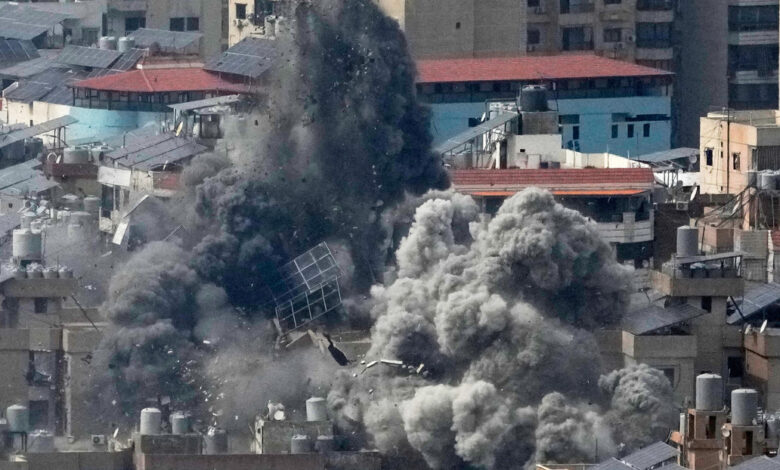 Fuerzas de Israel bombardean la capital del Líbano