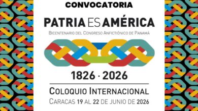 anuncian la apertura de la convocatoria para participar en el Coloquio Internacional “Patria es América”.