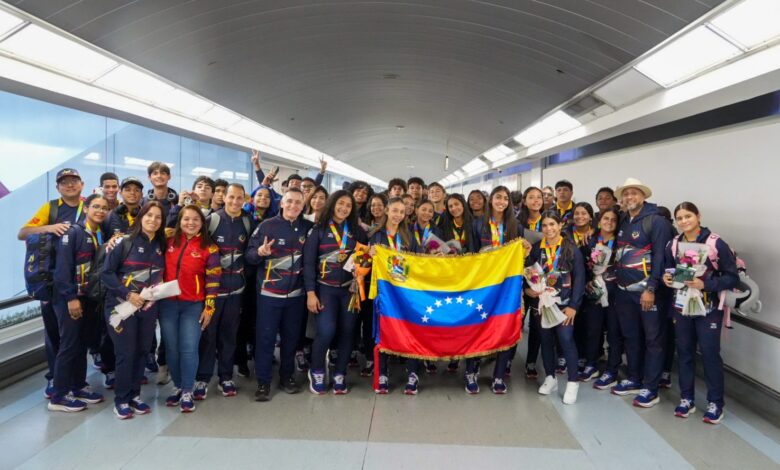 Subcampeones Suramericanos llegaron a suelo venezolano tras conquistar 83 medallas