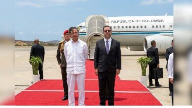 Gustavo Petro, presidente de Colombia, llega a Venezuela en visita oficial