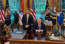Trump recibe en la Casa Blanca a Flávio Bolsonaro: qué se sabe