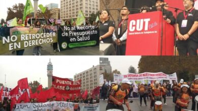 En Chile marcharon contra políticas de ajuste y en Brasil por más justicia social