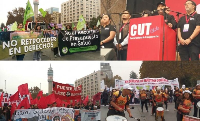 En Chile marcharon contra políticas de ajuste y en Brasil por más justicia social