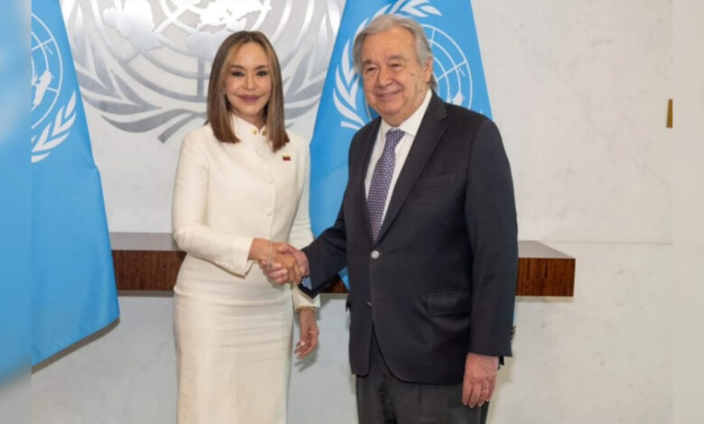 Coromoto Godoy presenta cartas credenciales como embajadora de Venezuela ante la ONU