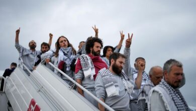 Llegan a Turquía activistas de flotilla para Gaza