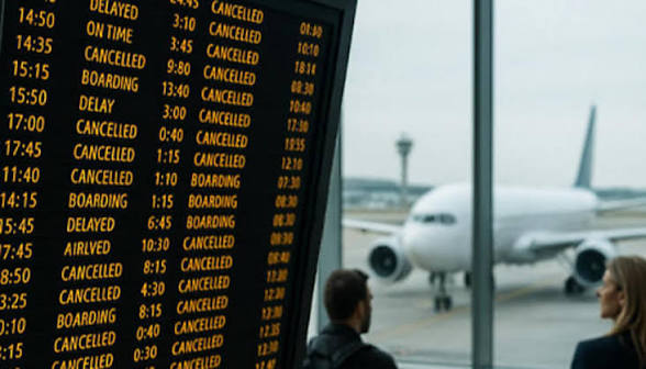 Huelga en aeropuertos de Italia en demanda de derechos laborales