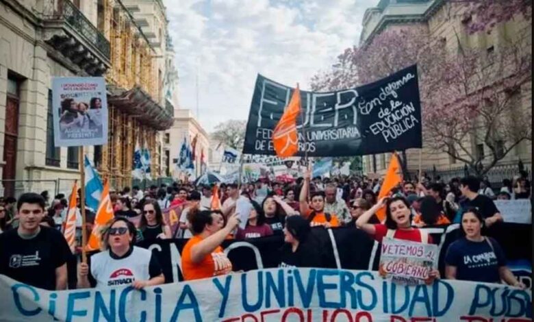 Prevén marchas masivas por la universidad pública en toda Argentina