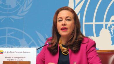 Ecuatoriana María ‌Fernanda Espinosa se une a carrera para liderar la ONU