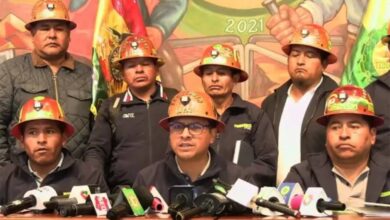 Mineros se sumarán a bloqueos y marchas en Bolivia