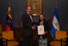 Venezuela recibe Copias de Estilo de embajadora designada de Nicaragua