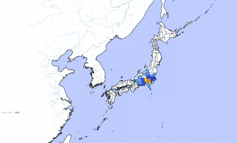 Un potente terremoto con magnitud preliminar de 5,6 sacude a Japón